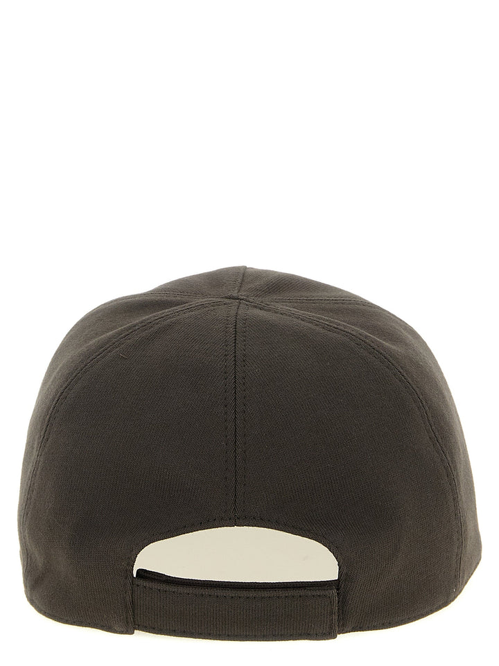 Rick Owens Brown Cotton Cap (baseball Hat)