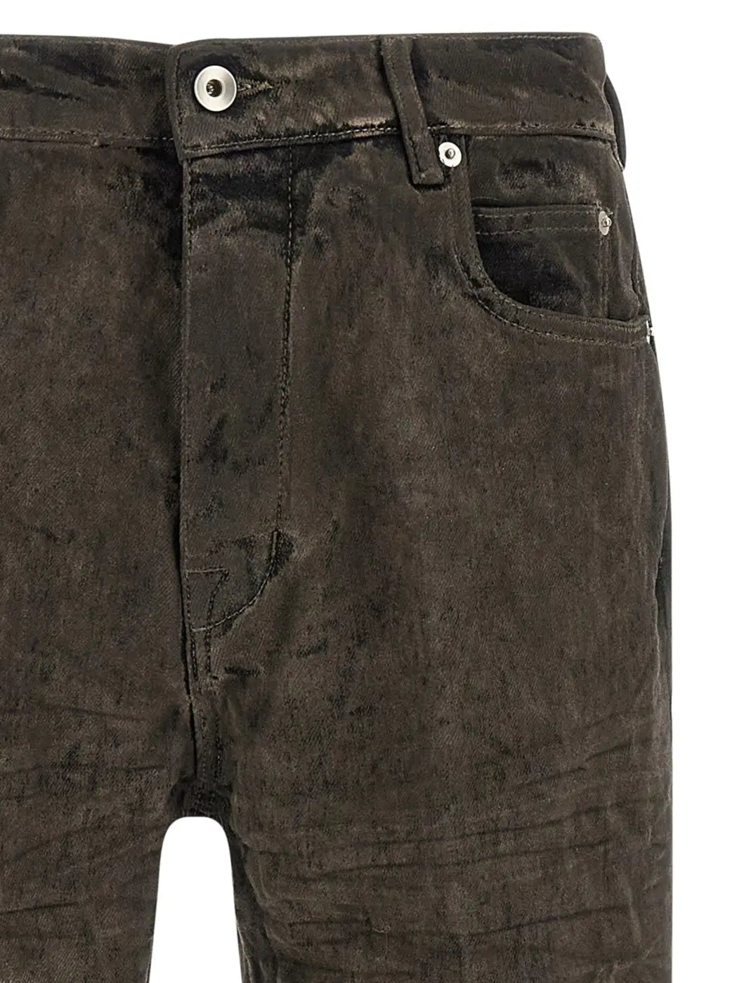 Rick Owens Gray Cotton Bermuda Shorts