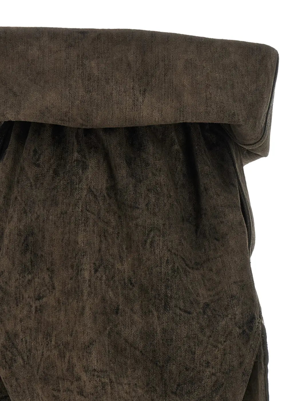 Rick Owens Gray Cotton Bermuda Shorts