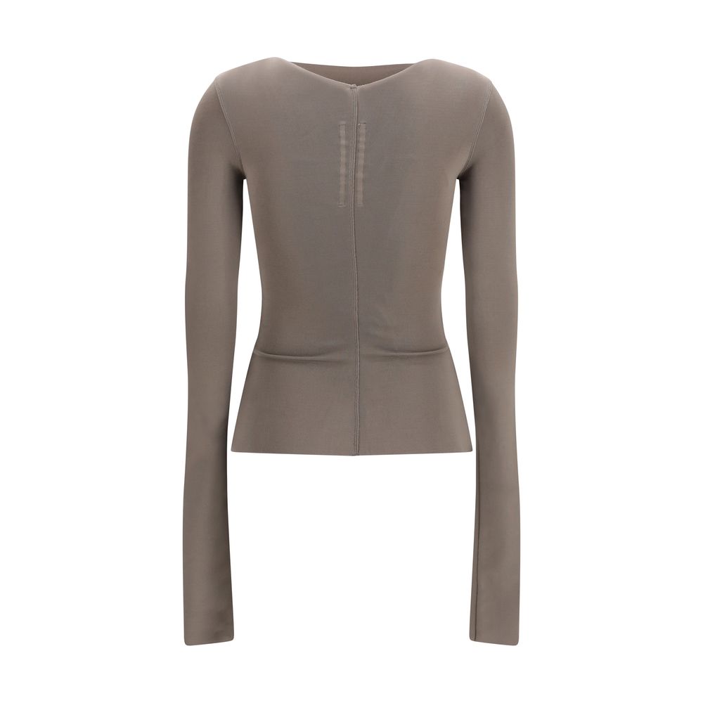 Rick Owens Shirts - Gray Viscose Shirt