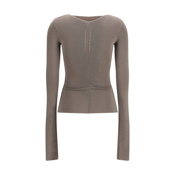 Rick Owens Shirts - Gray Viscose Shirt