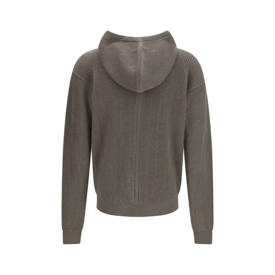 Rick Owens Gray Wool Oves Aries Hoodie