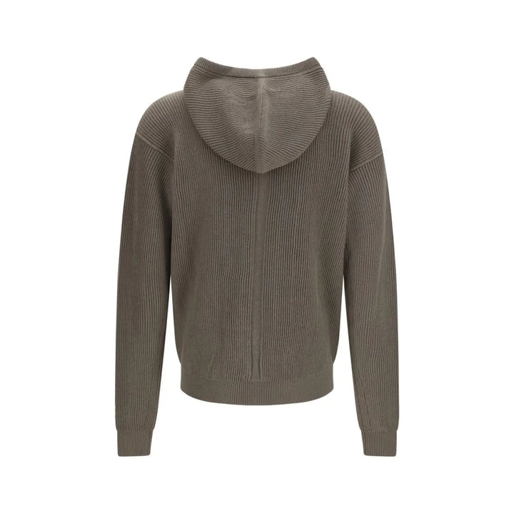 Rick Owens Gray Wool Oves Aries Hoodie