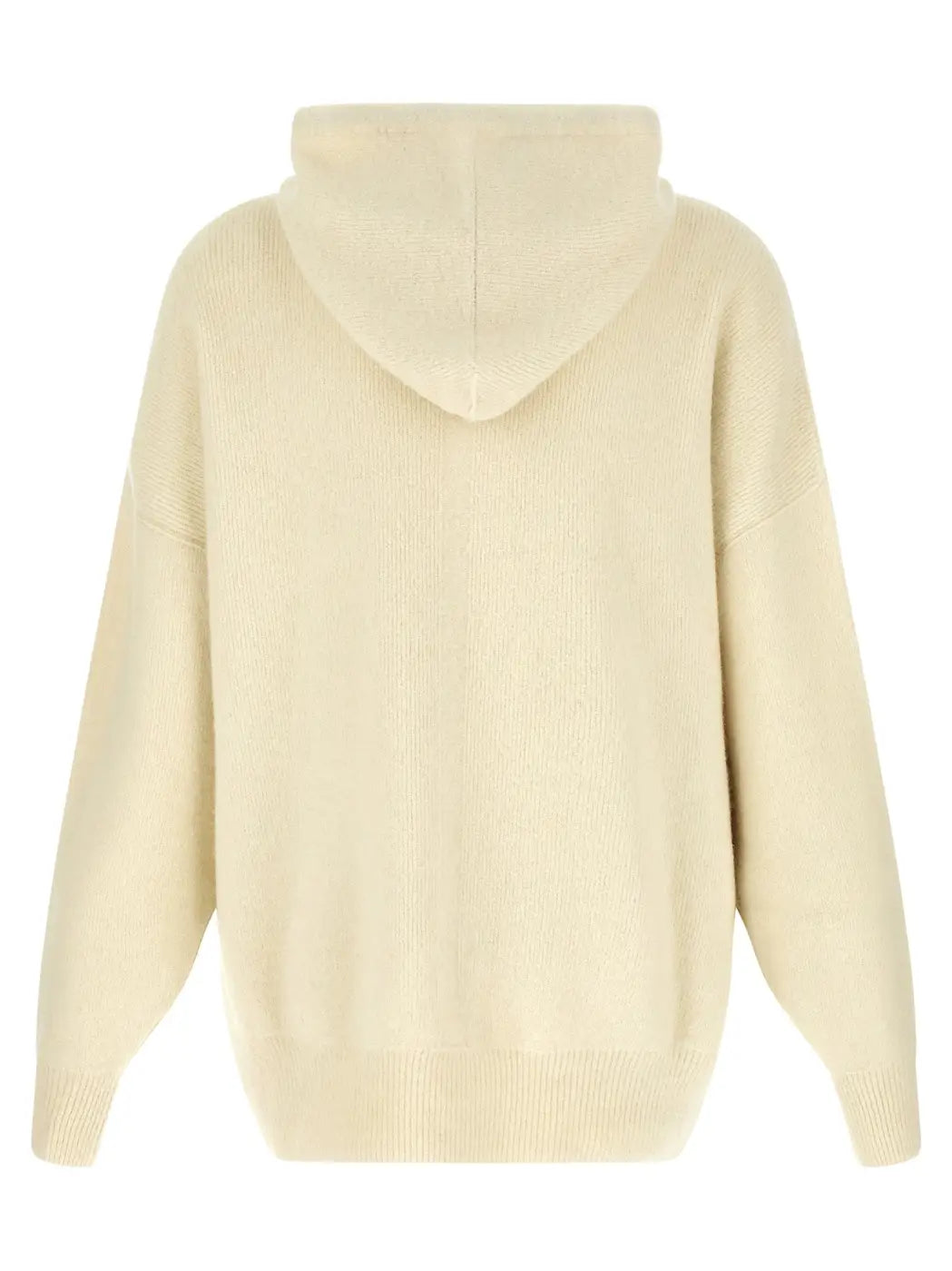 Rick Owens White Marabou Sweatshirt