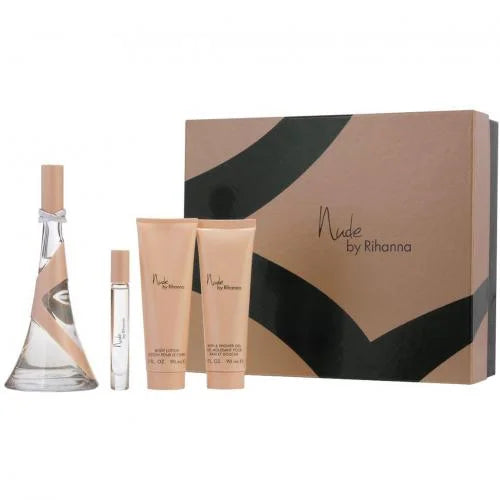 Rihanna Nude Parfum Spray Gift Set for Women 4 Piece Luxury Collection Women’s Sets