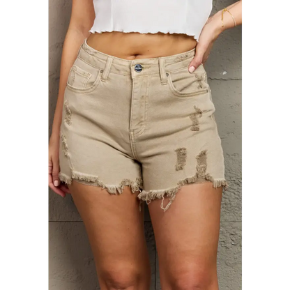 Trendy High Waisted Distressed Shorts for Maximum Summer Comfort Trendsi