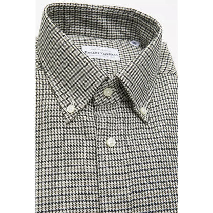 Robert Friedman Beige Cotton Men Shirt