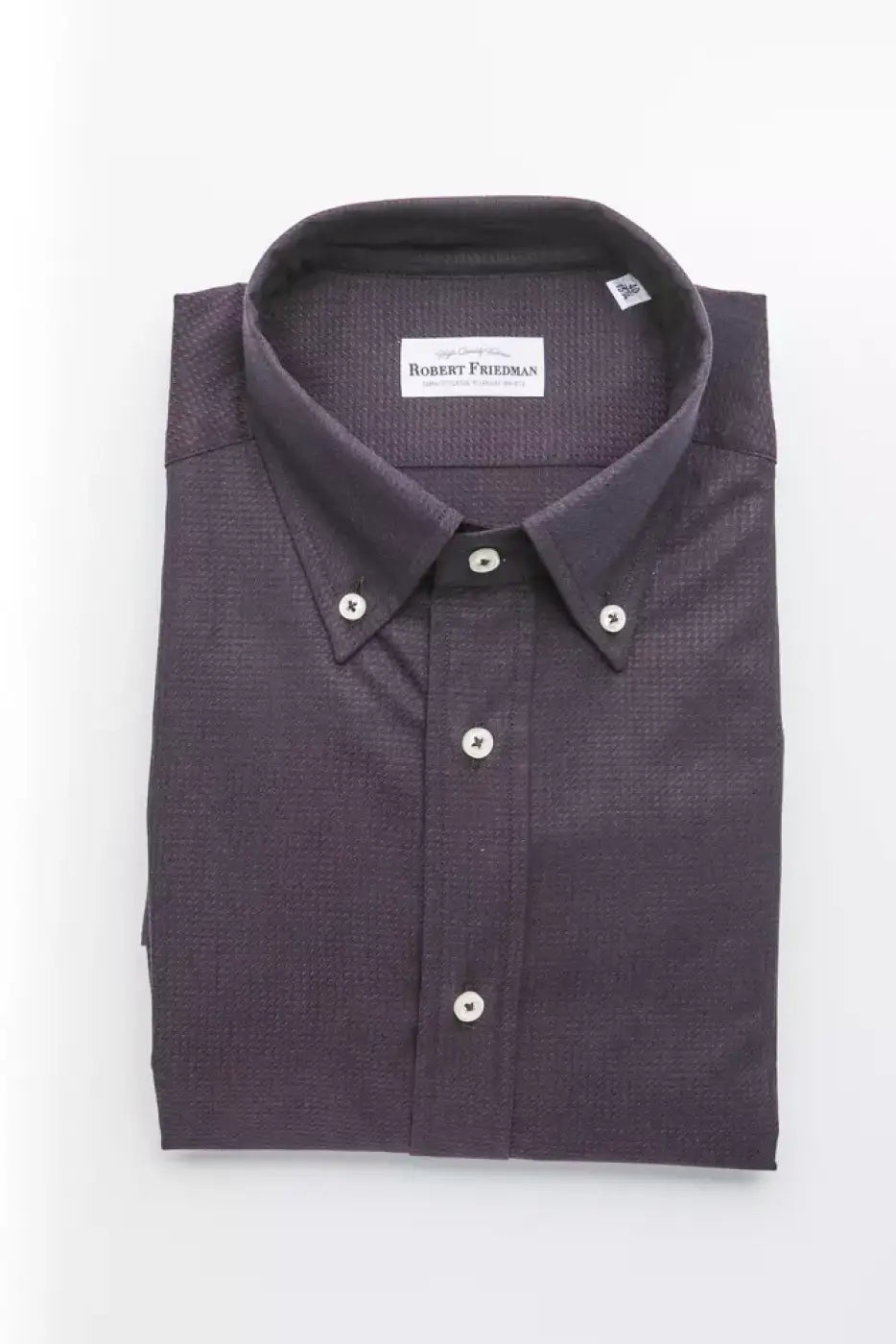 Robert Friedman Black Cotton Men’s Shirt