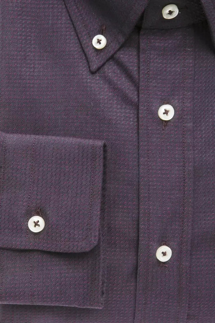 Robert Friedman Black Cotton Men’s Shirt