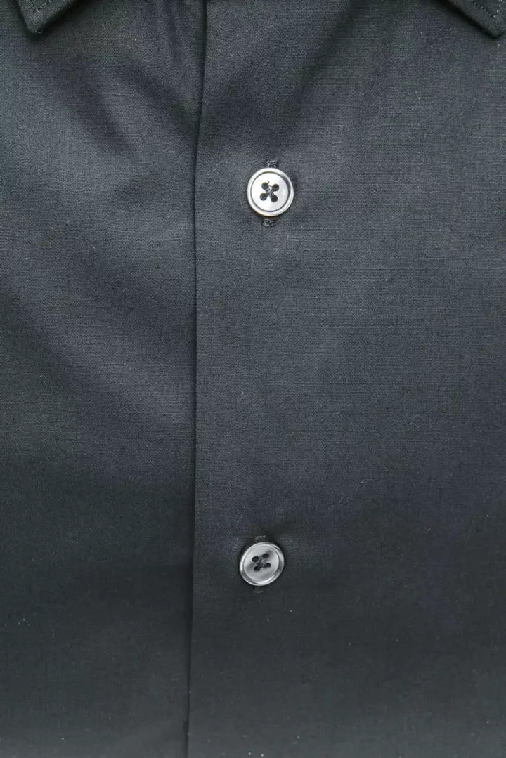 Robert Friedman Black Cotton Men’s Shirt