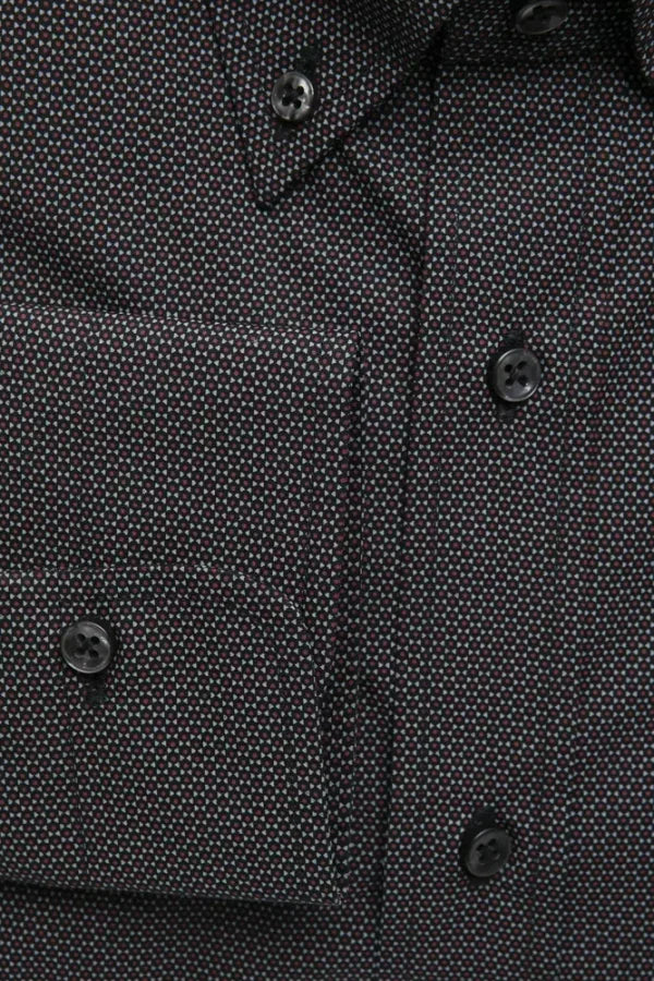 Robert Friedman Black Cotton Men’s Shirt
