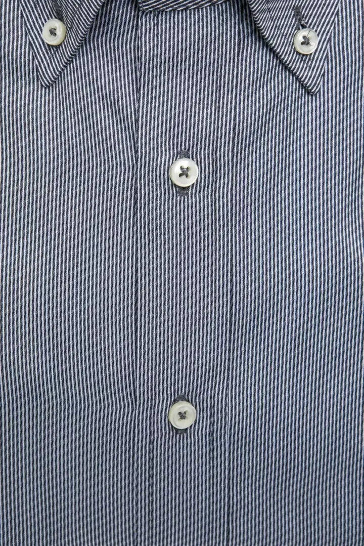 Robert Friedman Blue Cotton Men’s Shirt