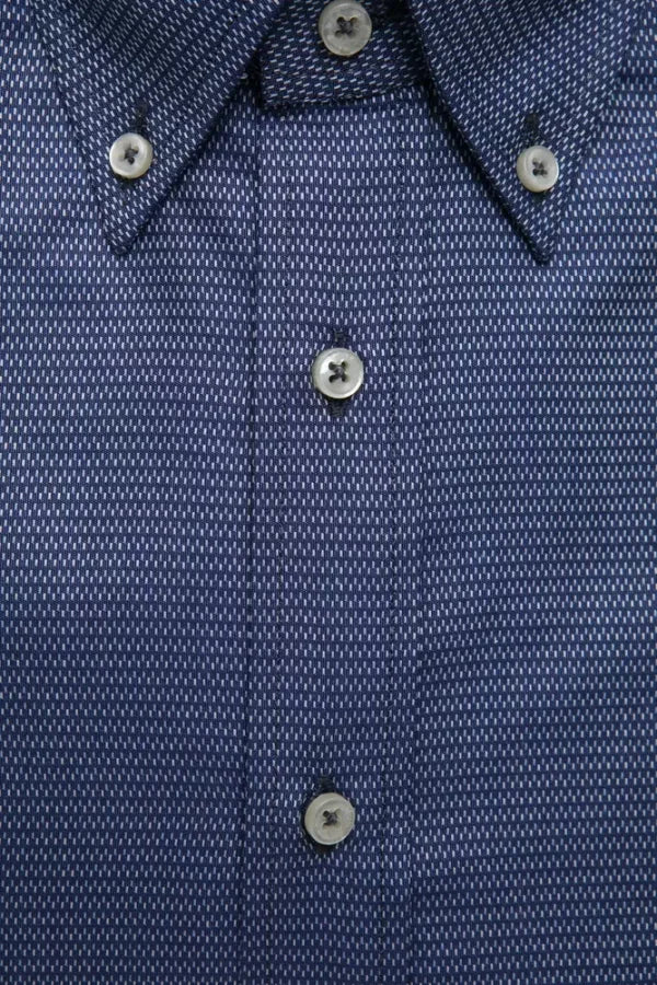 Robert Friedman Blue Cotton Men’s Shirt
