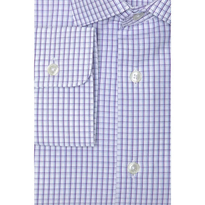 Robert Friedman Burgundy Cotton Men Shirt