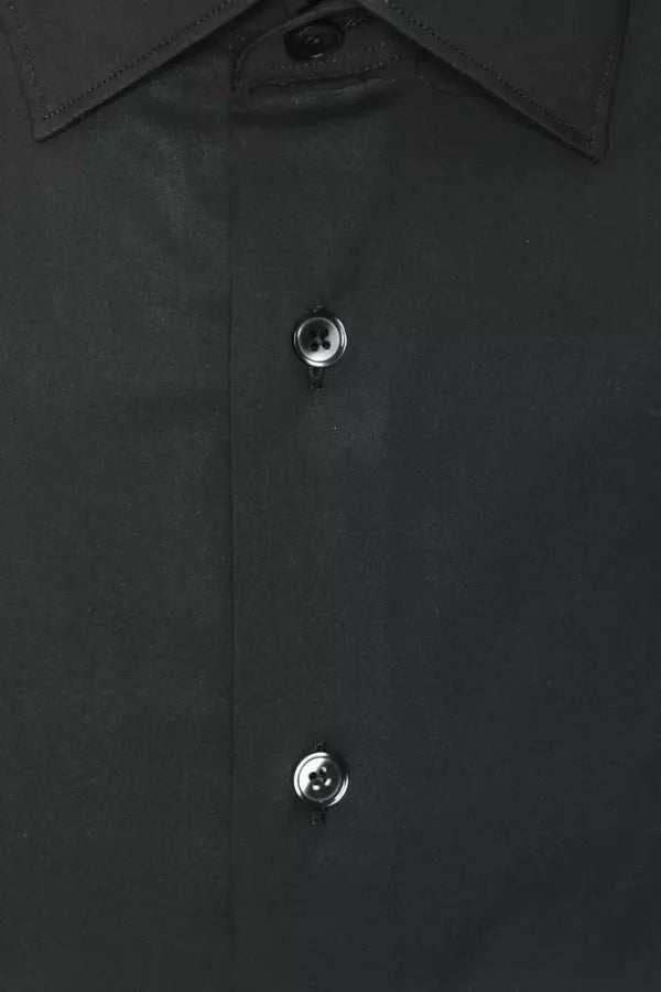 Robert Friedman Grey Cotton Men Shirt