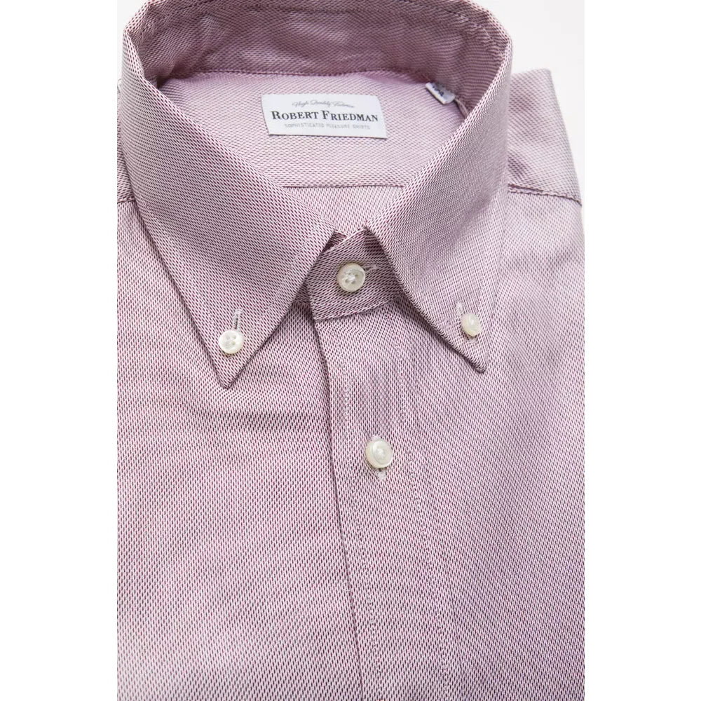 Robert Friedman Red Cotton Men’s Shirt