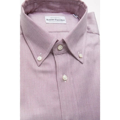 Robert Friedman Red Cotton Men’s Shirt