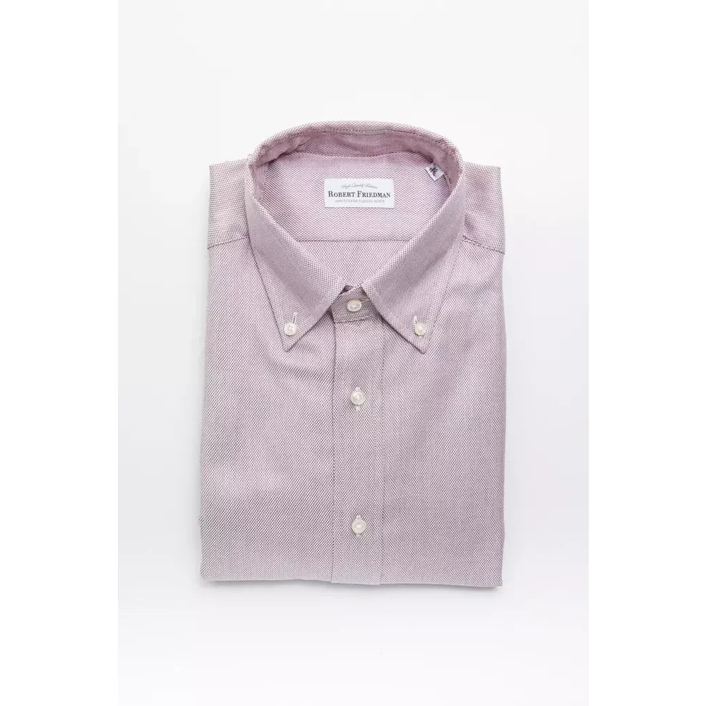 Robert Friedman Red Cotton Men’s Shirt