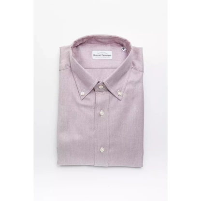 Robert Friedman Red Cotton Men’s Shirt