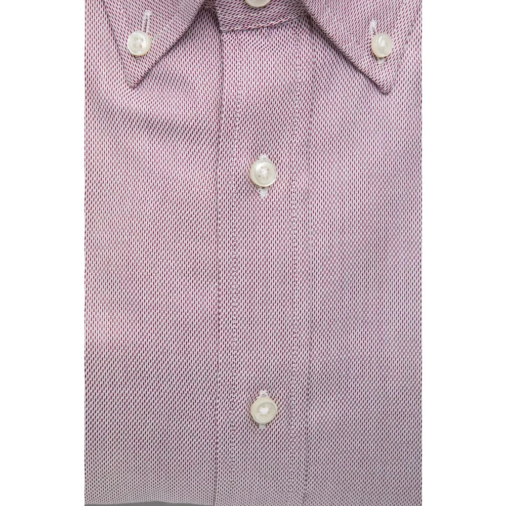 Robert Friedman Red Cotton Men’s Shirt