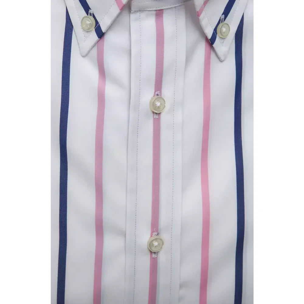 Robert Friedman White Cotton Men’s Shirt
