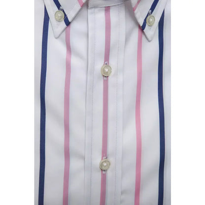 Robert Friedman White Cotton Men’s Shirt