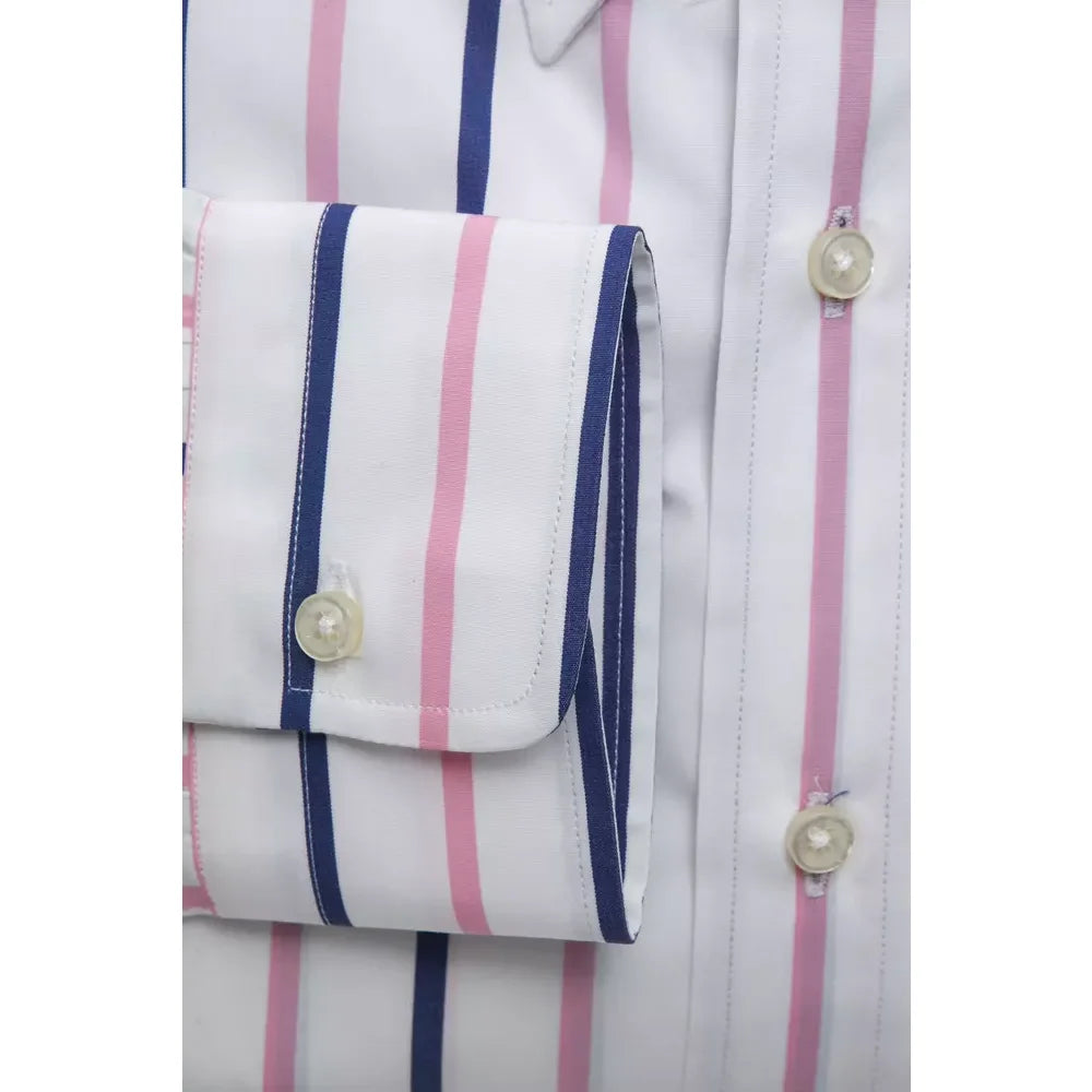 Robert Friedman White Cotton Men’s Shirt