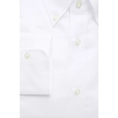 Robert Friedman White Cotton Men’s Shirt