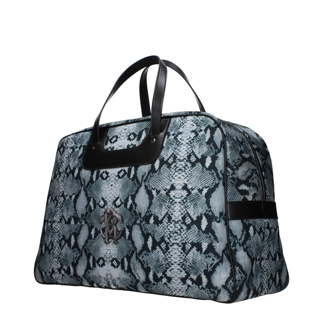 Roberto Cavalli Gray Fabric Luggage and Travel