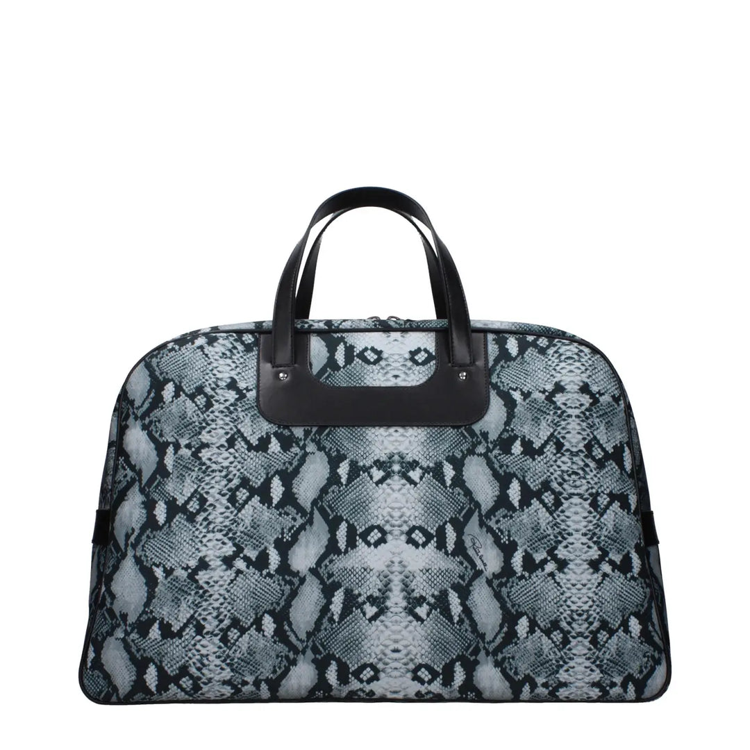 Roberto Cavalli Gray Fabric Luggage and Travel