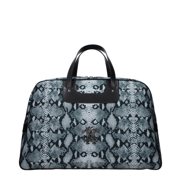 Roberto Cavalli Gray Fabric Luggage and Travel