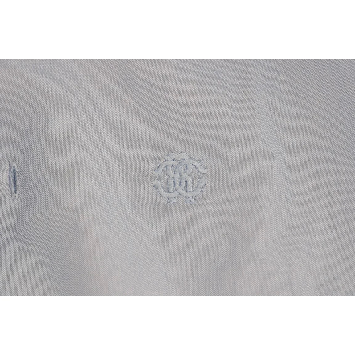 Roberto Cavalli Light Blue Dress Shirt for a Striking Look