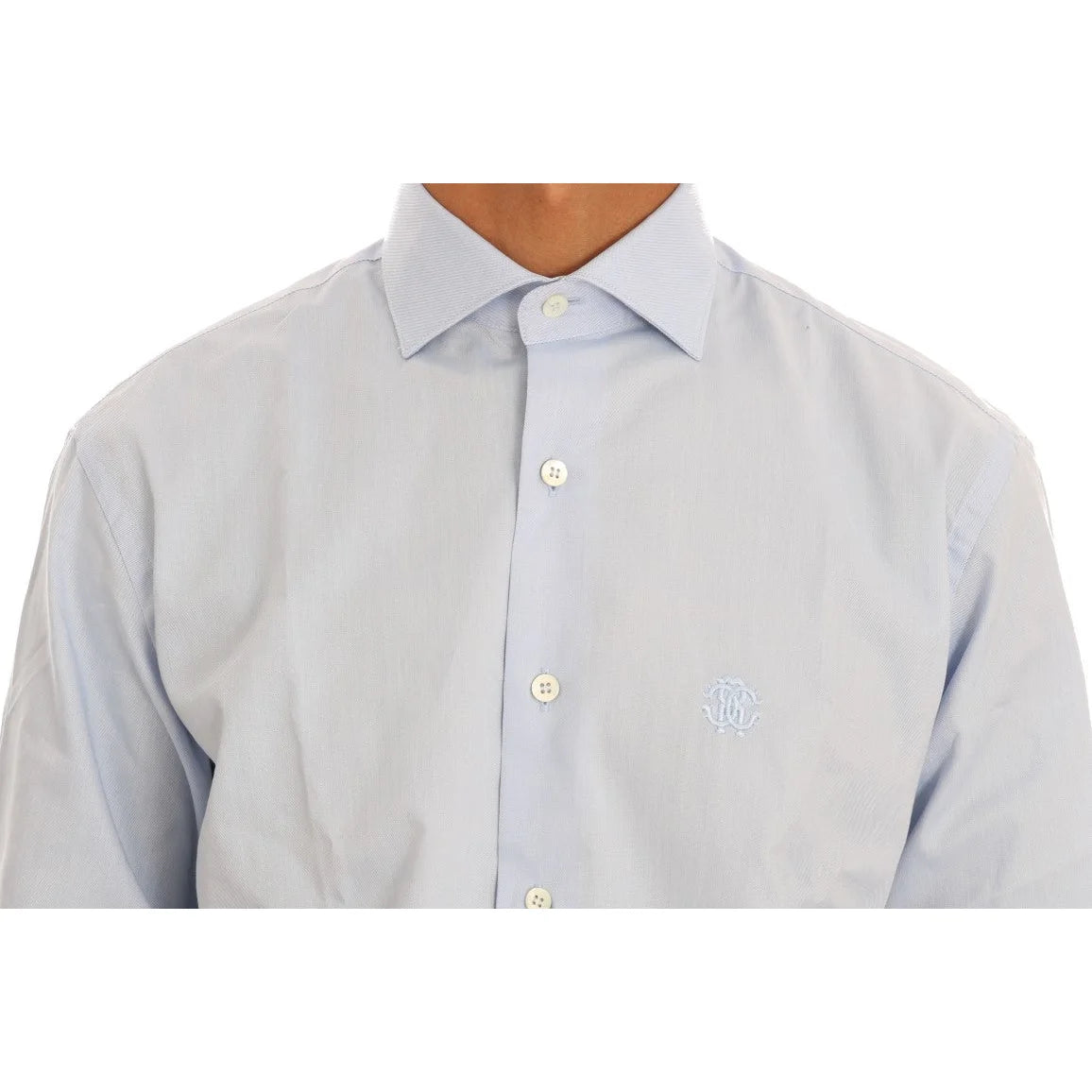 Roberto Cavalli Light Blue Dress Shirt for a Striking Look