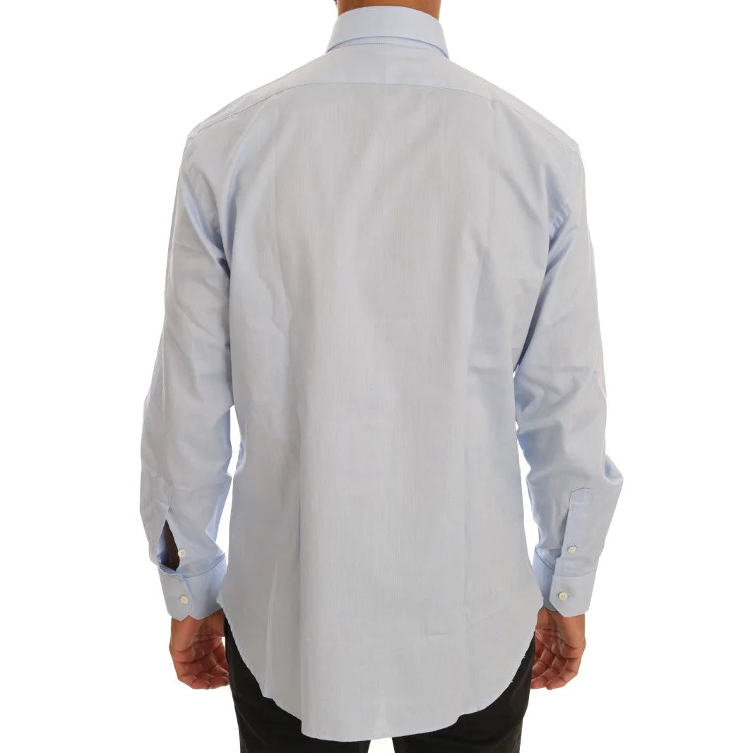 Roberto Cavalli Light Blue Dress Shirt for a Striking Look