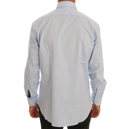 Roberto Cavalli Light Blue Dress Shirt for a Striking Look