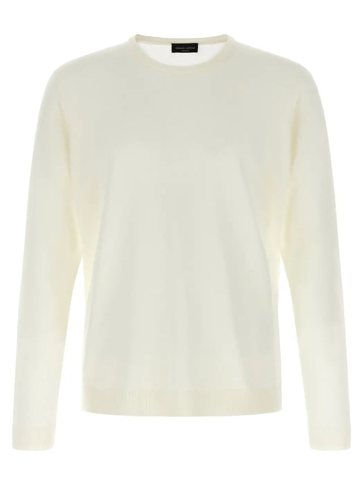 Roberto Collina Beige Merino Wool Cardigan