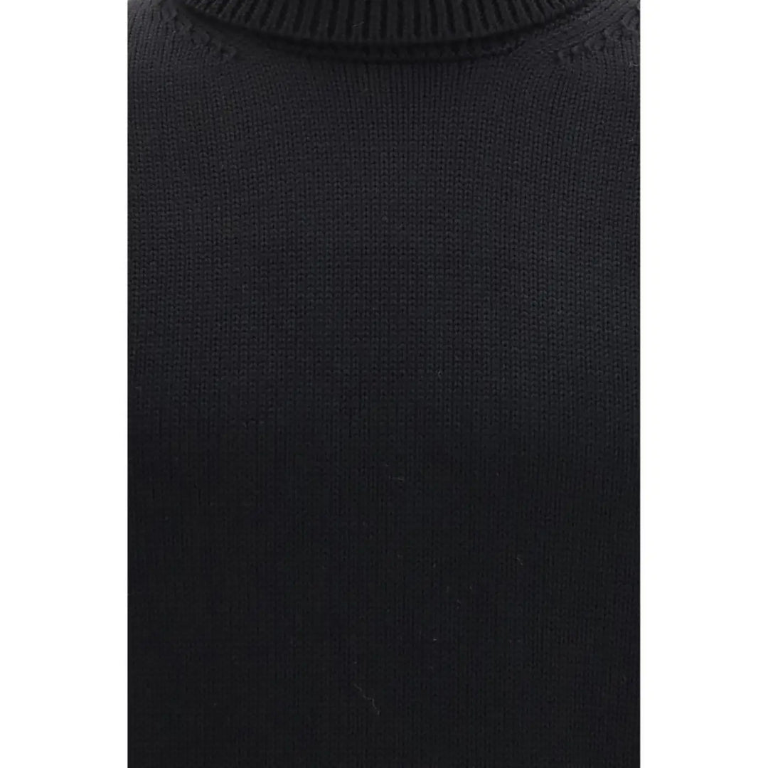 Roberto Collina Black Wool Oves Aries Turtleneck