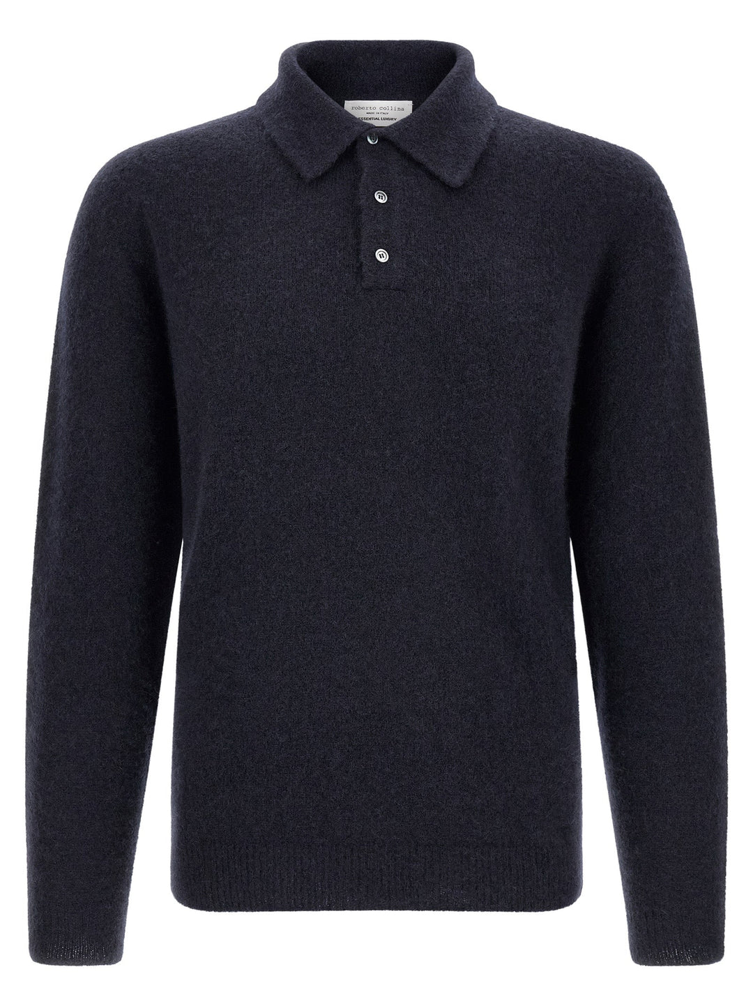 Roberto Collina Blue Cashmere Polo Shirt