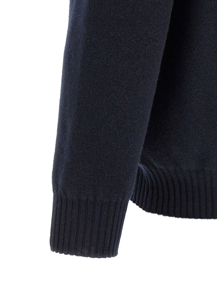 Roberto Collina Blue Merino Wool Polo Shirt