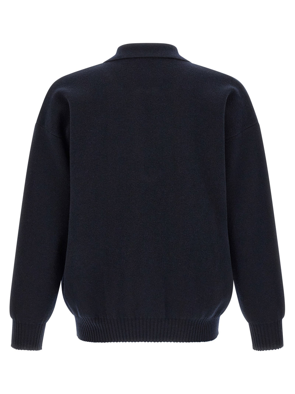 Roberto Collina Blue Merino Wool Polo Shirt
