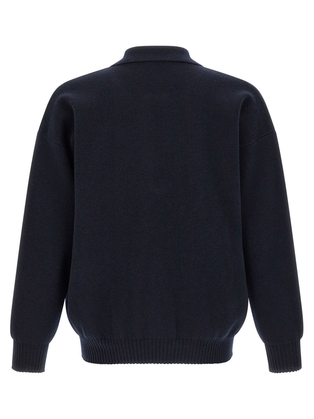Roberto Collina Blue Merino Wool Polo Shirt