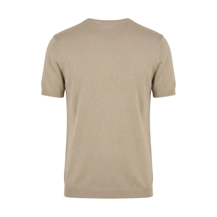 Roberto Pepe Luxury Beige Cotton Men Sweater