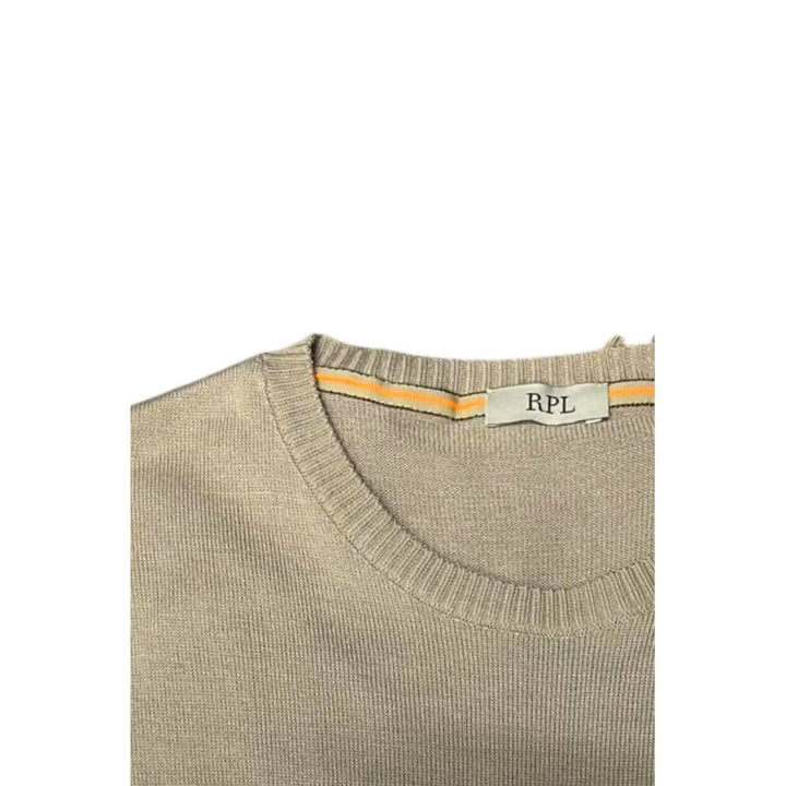 Roberto Pepe Luxury Beige Cotton Men Sweater