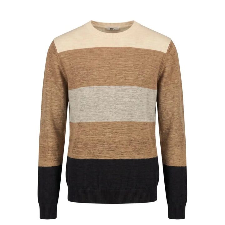 Roberto Pepe Luxury Beige Wool Men Sweater