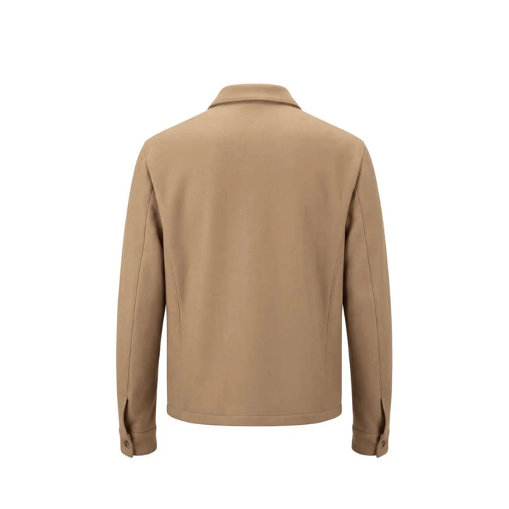 Roberto Pepe Luxury Beige Wool Men’s Jacket