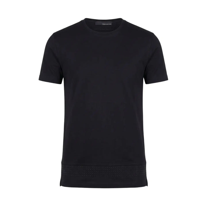 Roberto Pepe Luxury Black Cotton Men Sweater