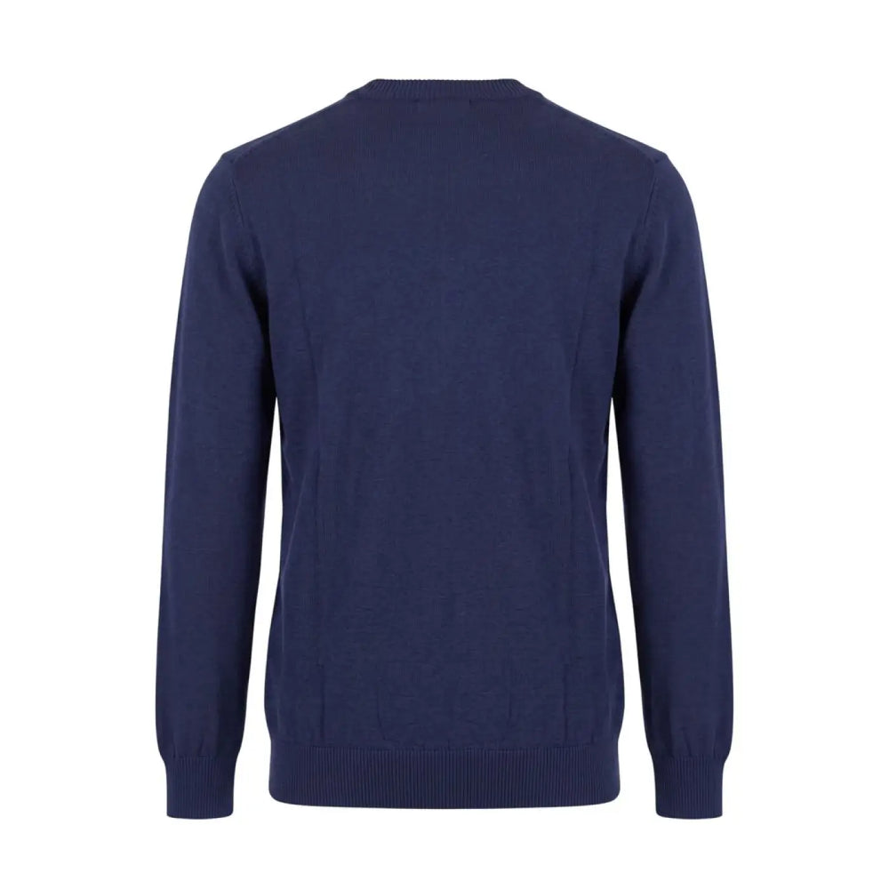 Roberto Pepe Luxury Blue Wool Men Sweater