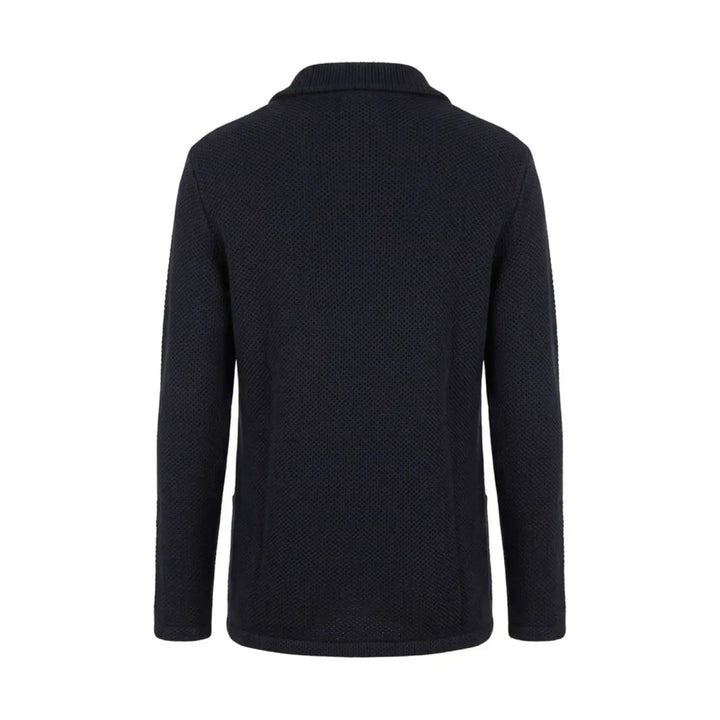 Roberto Pepe Luxury Blue Wool Men’s Sweater