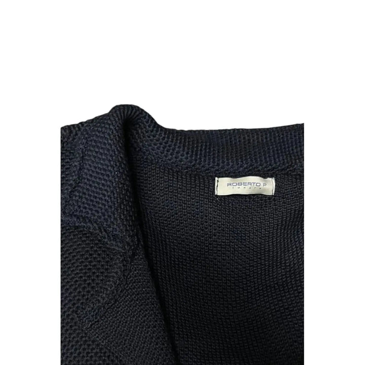 Roberto Pepe Luxury Blue Wool Men’s Sweater