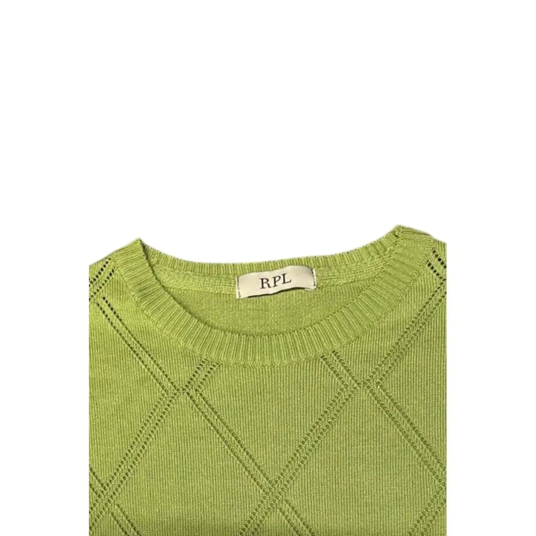 Roberto Pepe Luxury Green Cotton Men Sweater